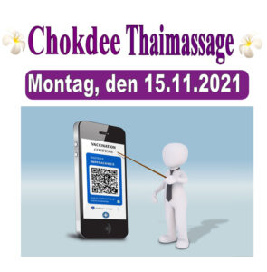 Chokdee Thaimassage 2G und digitaler Impfpass