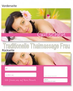 Massagegutscheine Traditionelle Thaimassage für Frauen